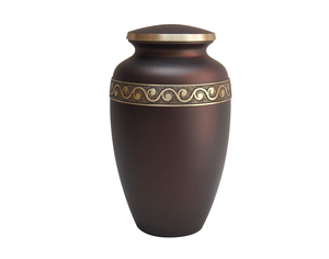 Urna artesanal de Metal de calidad supersólida más vendida, el mejor precio al por mayor para cenizas de cremación funeraria para adultos de ACW - Product Image 1