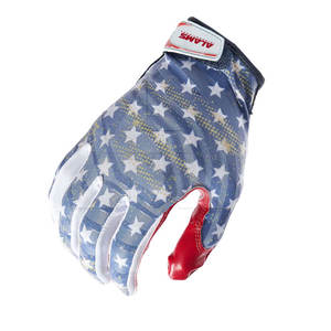 OEM Services ALAMS INTERNATIONAL <b>Leather</b> American <b>Football</b> Gloves High Quality Custom Design - Product Image 4