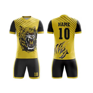 Maillot de football unisexe sublimé, nouveau modèle / Qualité thaïlandaise authentique, respirant, imperméable, léger, manches courtes, col en V, NC - Product Image 2