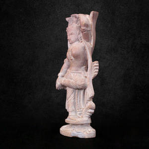 Fait à la main 4 pouces Konark Stone Carving Apsara Feature Showpiece Eco-Friendly Christmas and Diwali Decorative Item - Product Image 2