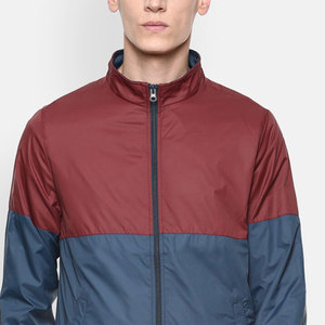 Meilleur tissu fait en polyester couleur bloquée hommes vestes col montant élégant couleur bloquée hommes vestes - Product Image 6