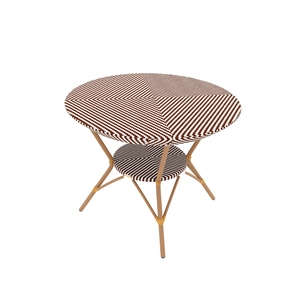 TABLE À MANGER CAFÉ AVEC DESSUS EN VERRE (LCO/007/002) - Product Image 1