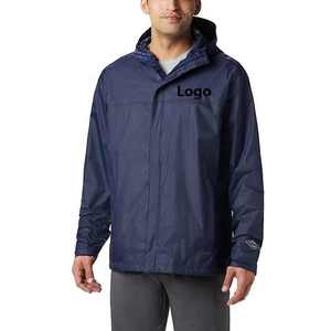 Veste de pluie unisexe légère et imperméable coupe-vent pour l'extérieur avec fermeture à glissière de style décontracté pour adultes en automne - Product Image 2
