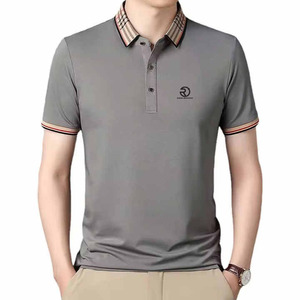 Polo de alta calidad para hombre al por mayor superior para ropa informal, Camisa de algodón 100%, polos transpirables de talla grande para hombre - Product Image 5