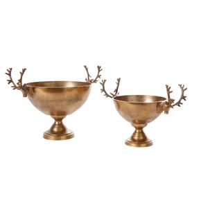 Grand bol en métal en aluminium magnifiquement fait à la main Design classique et moderne Technique polie pour hôtels, maison et fêtes - Product Image 1