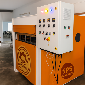 Machine à fabriquer des assiettes jetables SPS Kalyan Machines SPSBP029 haute performance, 9 cavités, 8 pouces, montage au sol - Product Image 1