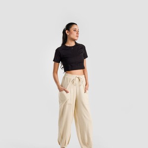 Women's Regular Straight Pants High Waisted Sweatpants Print Oversized <b>Joggers</b> Breathable Anti-Wrinkle Flat Casual Autumn Season - Product Image 4