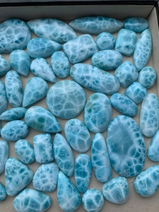 Larimar Cabochon Gemstone para curar Loose Wholesale Larimar Lot Piedras preciosas pulidas hechas a mano de alta calidad para la fabricación de joyas - Product Image 3