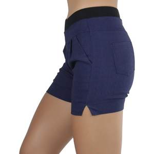 Pantalones cortos de motociclista para mujer con bolsillos: Pantalones cortos de yoga para mujer de talla grande y regular para gimnasio y yoga - Product Image 3