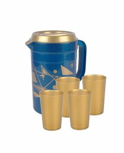 Jarra de Agua Redonda de Plástico con Acabado Liso en Colores Vibrantes, Fácil de Limpiar, Jarra para Beber, Suministro al por Mayor, Calidad Premium - Product Image 4