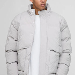 Veste matelassée pour homme de qualité supérieure, tendance, décontractée, en coton rembourré, imperméable, personnalisable, haute qualité, vente en gros - Product Image 2