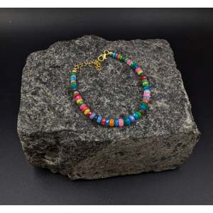 Multi-Color 18K Gold Filled Ethiopian <b>Opal</b> <b>Bracelet</b> Disco <b>Opal</b> Beaded Bangles with Diamond Pearl Alloy Material for Parties - Product Image 5