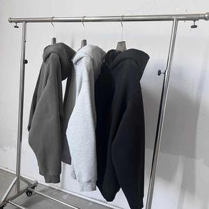 Nouvel arrivage de sweats à capuche oversize pour femmes 100% coton épaules tombantes poids lourds manches longues sérigraphie lettres hiver brodées - Product Image 4