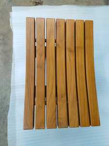 Moderno y cómodo asiento de madera de teca taburete de acento versátil Silla de comedor para sala de estar dormitorio entrada Hotel directo de fábrica - Product Image 4