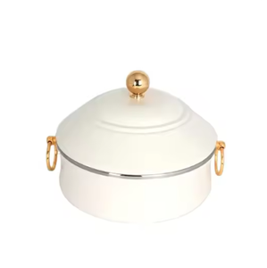 Cazuela decorativa de diseño premium Ollas calientes Servidor de comida caliente de acero inoxidable Ollas calientes Diseño atractivo a un precio razonable - Product Image 3