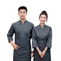 Uniforme de chef de haute qualité vêtements de cuisine design personnalisé vêtements uniformes de chef d'été blanc ou noir moderne durable-Échantillon gratuit