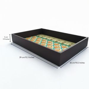 Plateaux de service en bois de mangue faits à la main pour la cuisine et la salle à manger, organisateur polyvalent et cadeau pour les cafés et les bars - Product Image 2