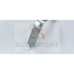 Retractor ortopédico Hohmann de 25mm de doble curva con 13 cuchillas y mango de 4 orificios CE ISO aprobado por Surgiright Instruments - Product Image 3