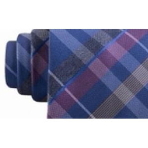 Kenneth Cole Reaction Papillon da uomo Crossline Slim Plaid blu taglia unica - Product Image 3