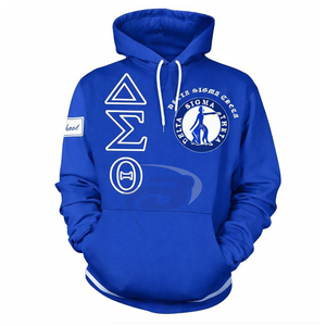 Delta Sigma Theta Sorority Winter <b>Hoodie</b> Premium Royal <b>Blue</b> Greek Letter Trending <b>Women</b>/Unisex DST Custom Print Streetwear - Product Image 2