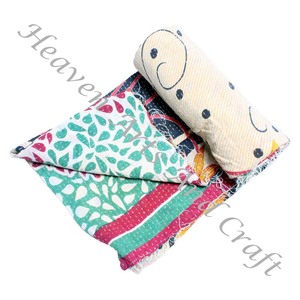 Couverture Kantha Gudari, couverture Kantha Gudari, vente en gros, fournisseur d'or, GD2126, couverture Kantha faite à la main, coton imprimé indien - Product Image 4