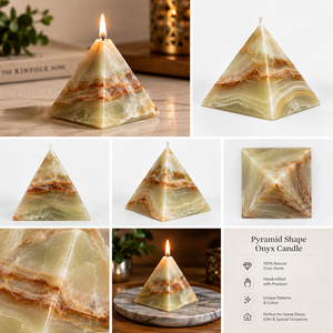 IMPEXPAKISTAN Pyramid Shape Onyx <b>Stone</b> Handmade Eco-Friendly Feng Shui Decorative <b>Ornament</b> for Home Gift - Product Image 4