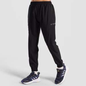 Pantalones Deportivos Clásicos Juveniles, Estilo Casual Elegante, Color Negro, 100% Algodón, Felpa Francesa, Logotipo Personalizable, Lavado a Color, Pliegues, Tallas hasta 6XL, Ligeros - Product Image 1