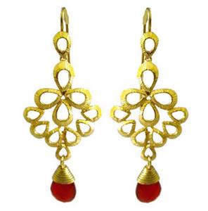 Pendientes colgantes de filigrana de proveedor de joyería MOQ bajo ligero chapado en oro de 925 Plata de ley de uso diario - Product Image 1