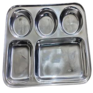 Plat profond en acier inoxydable pour aliments de 28 cm de diamètre / Thalis bon marché pour le dîner - Product Image 1