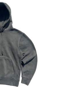 Sudadera con Capucha Unisex de Felpa Gruesa Color Gris Carbón Lavado, Sudadera de Algodón Premium, Ropa Urbana, Diseño Personalizado con Logotipo OEM - Product Image 3