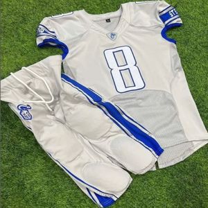 Uniforme de football américain en sergé personnalisé, vêtements de sport, ensembles d'uniformes de football OEM ODM, uniforme de football américain en sergé - Product Image 5