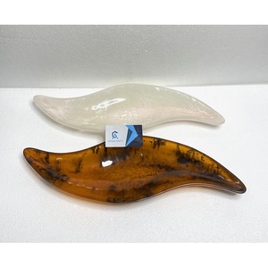 Plateau de service en résine tortue plateau de service personnalisable en gros plateau en résine maison hôtel restaurant vaisselle ustensiles de cuisine plateau de service - Product Image 3