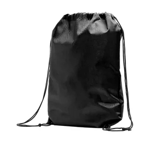 Zaino sportivo sostenibile in RPET dorato con coulisse per gadget promozionali - Product Image 1