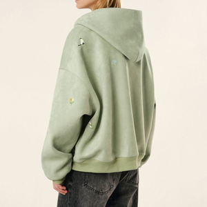 Sudadera con capucha y logotipo frontal de algodón 100% de alta calidad, otoño, nuevo ajuste Regular, longitud Regular, diseño de bordado ecológico - Product Image 3