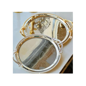 Centre de table vintage Plateau de service en métal Plateau de décoration de table au design fantastique des fabricants et fournisseurs - Product Image 2