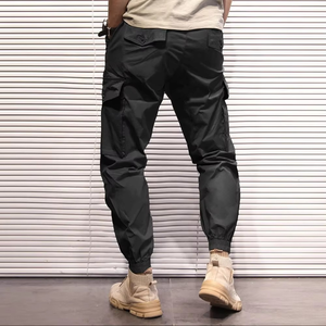 Pantalones cargo de cintura con cordón de talla grande, precio al por mayor, pantalones personalizados para hombre, nueva colección de pantalones y pantalones con múltiples bolsillos - Product Image 2