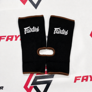 Protège-chevilles de Muay Thai Fairtex de qualité supérieure, haute élasticité, avec garniture violette, équipement de protection pour l'entraînement, protège-chevilles de kickboxing - Product Image 4