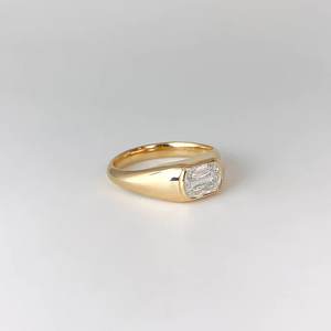 Cubic Zircon Stone Cushion Cut Minimalist Band 925 Sterling Silver Women <b>Girl</b> Engagement <b>Ring</b> Fine Silver Jewelry Wholesale Bulk - Product Image 3