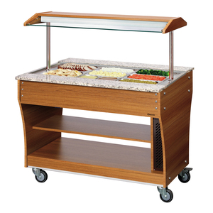 3x 1/1GN Utility Cart for <b>Hot</b> Buffet Carrello Per Buffet Caldo - Product Image 1