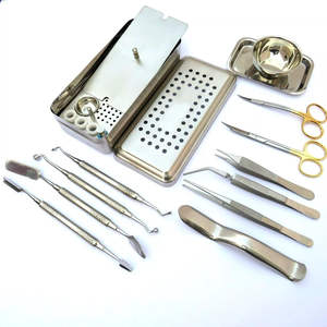 Kit de Fibrina Rica en Plaquetas (PRF) de Acero Inoxidable, Placa GRF, Juego de Membranas para Cirugía de Implantes Dentales, Instrumentos Manuales, Clase I CE, ISO13485 - Product Image 1