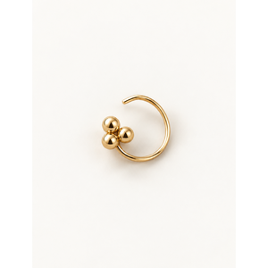 Piercing de nez en acier inoxydable Trio Ball Nose Pin avec diamant et zircon pour enfants - Product Image 1