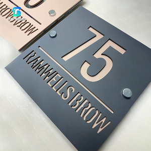 <span class=keywords><strong>Plaque</strong></span> d'adresse de maison en acrylique 3D personnalisée - <span class=keywords><strong>Plaque</strong></span> de porte avec nom de rue personnalisé, <span class=keywords><strong>plaque</strong></span> de numéro extérieure résistante aux intempéries - Product Image 4