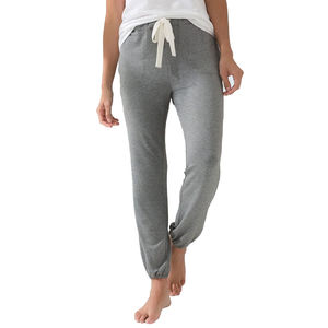 กางเกงขายาวเอวสูงสำหรับผู้หญิง, กางเกงผ้าคอตตอนน้ำหนักเบา - Product Image 2