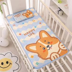 60*120CM almohadilla de <span class=keywords><strong>cuna</strong></span> Protector impermeable <span class=keywords><strong>cuna</strong></span> Beige acolchado <span class=keywords><strong>forros</strong></span> equipados colchones de aire Prottor colchón de cama de bebé - Product Image 4
