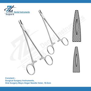 Portaagujas Mayo-Hegar para Cirugía Oral, 18 cm, Acero Inoxidable de Alta Calidad, Manual, Certificado CE, Reutilizable, Uso Hospitalario, Pakistán - Product Image 2