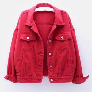 Chaquetas de Mezclilla para Mujer, Alta Calidad, Venta al por Mayor, Chaqueta de Mezclilla Lavada al Ácido, Estilo Holgado, Diseño de Mezclilla para Uso Diario - Product Image 2
