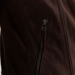 Chaqueta de Cuero de Gamuza para Hombre, Estilo Urbano de Invierno, Talla Adulto, Corte Ajustado, Secado Rápido, Transpirable, Color Personalizado, Venta al Por Mayor - Product Image 6