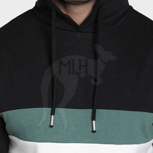 Sudaderas con capucha de algodón 100% para hombre de gran tamaño personalizadas, jersey con contraste de Color de estilo callejero para invierno, ropa de hombre de invierno a granel - Product Image 6