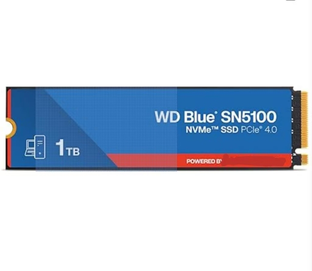 Blue SN5100 1TB NVMe SSD M.2 2280 PCIe Gen 4.0 External Read Speeds 7,100MB/s New Upgrade PC/Laptops WDS100T5B0E