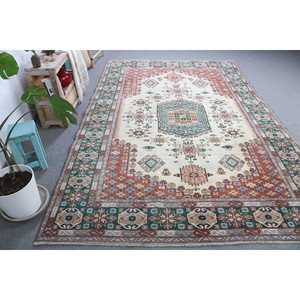 Alfombra de 6.9x10.8 pies, Alfombra Turca Extra Grande, Alfombra Roja con Puntos - Product Image 2